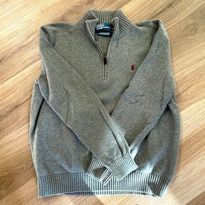 Men’s Quarter-Zip Sweater Pullover -L